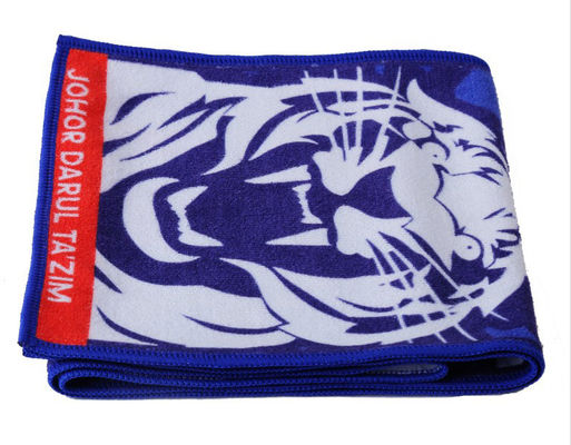 Promotional Custom Full Colour Printed Microfiber Sport Beach Towel Soft Quick Dry