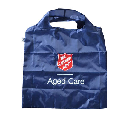 Recycled Material Foldable RPET Shopper Bag Custom Made With Pouch