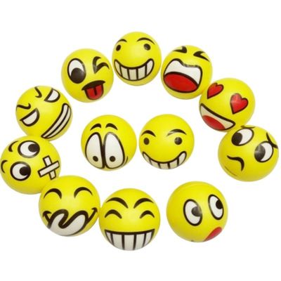 Custom Made PU Foam Emoji Stress Squeeze Balls For Give Away Gifts