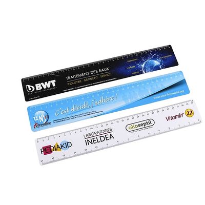 Flexible Full Colour Printed PVC Ruler For Promotions Custom Size And Shape