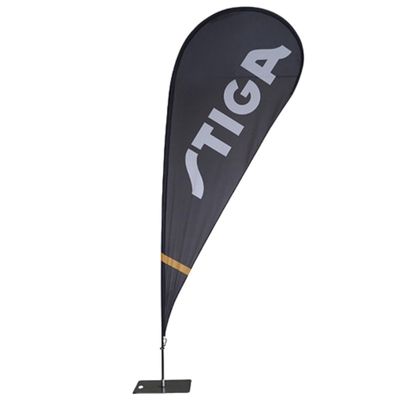 Exhibition Tear Drop Shape Flying Banners Custom Printed Different Size Available