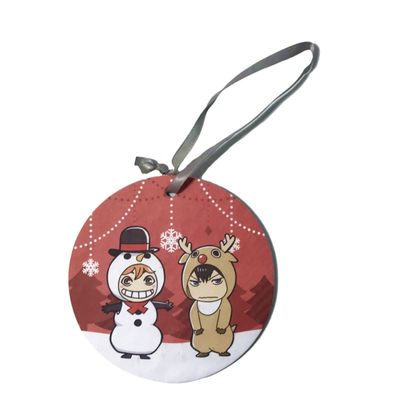 Custom Tree Shape Scented Paper Air Freshener For Promotions Full Colour Printed