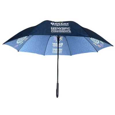 Custom Made 30" Sublimation Golf Straight Umbrella For Outdoor Promotion