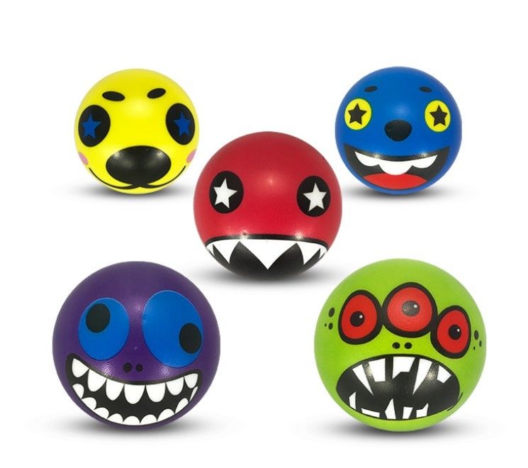 Custom Made PU Foam Emoji Stress Squeeze Balls For Give Away Gifts