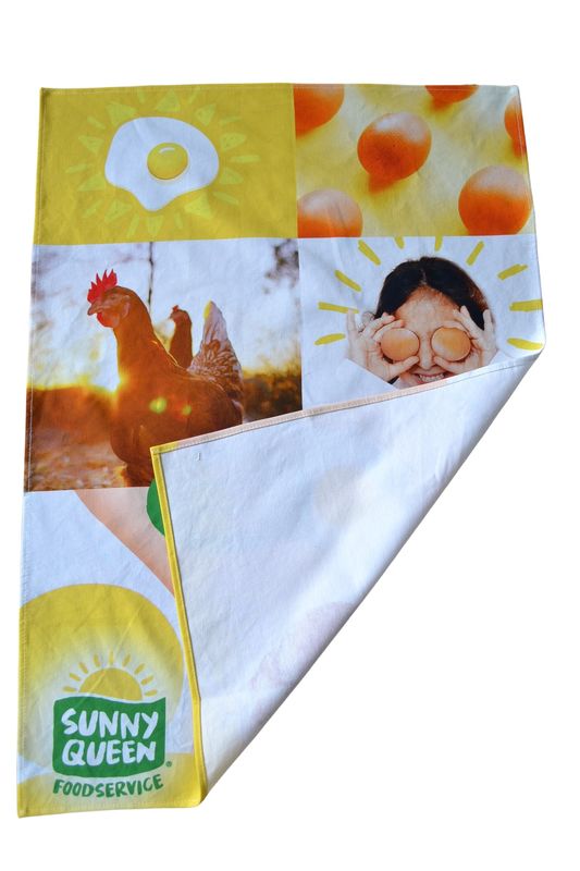 180gsm 240gsm Full Color Printed Cotton Tea Towels For Promotion